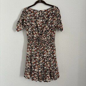Free People Women's Size 4 Multicolor Floral Forget Me Not Mini Dress